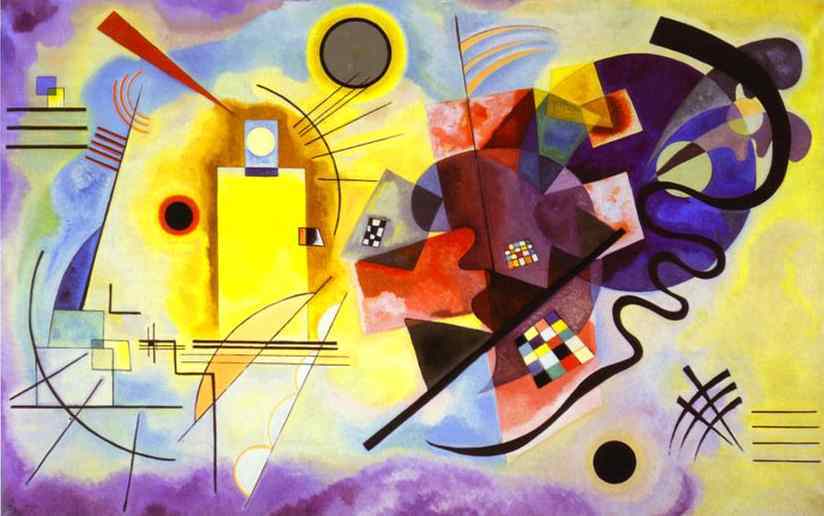 'Amarillo, rojo, azul', Vasili Kankinski, 1925